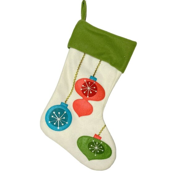 Harry & David Felted Ornaments Christmas Holiday Stocking Multicolor Lined NEW - Picture 2 of 3